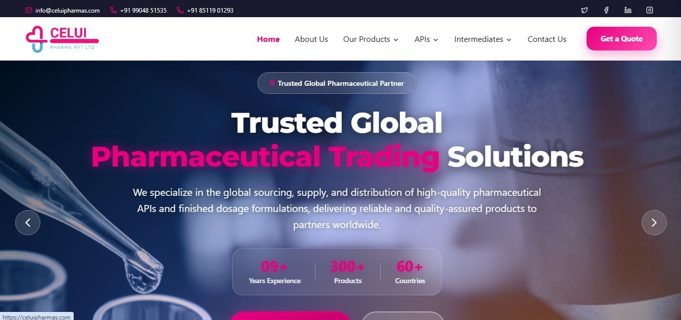 Celui Pharma – Bulk Drug & Pharmaceutical API Supplier Platform