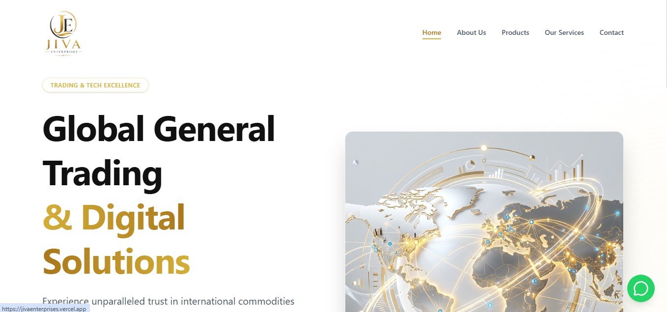 Jiva Enterprises – Luxury Corporate Trading & Digital Solutions Staging Platform